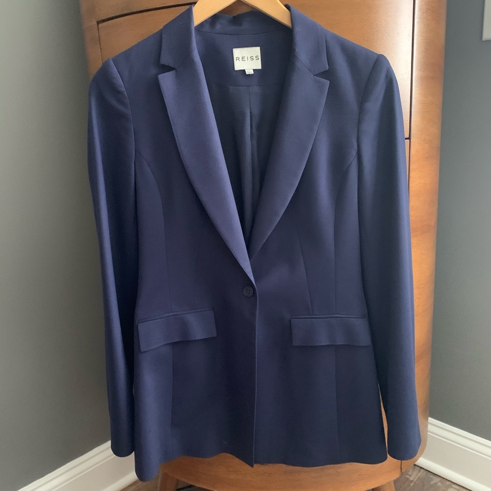 Beautiful Navy Reiss Tailored Blazer